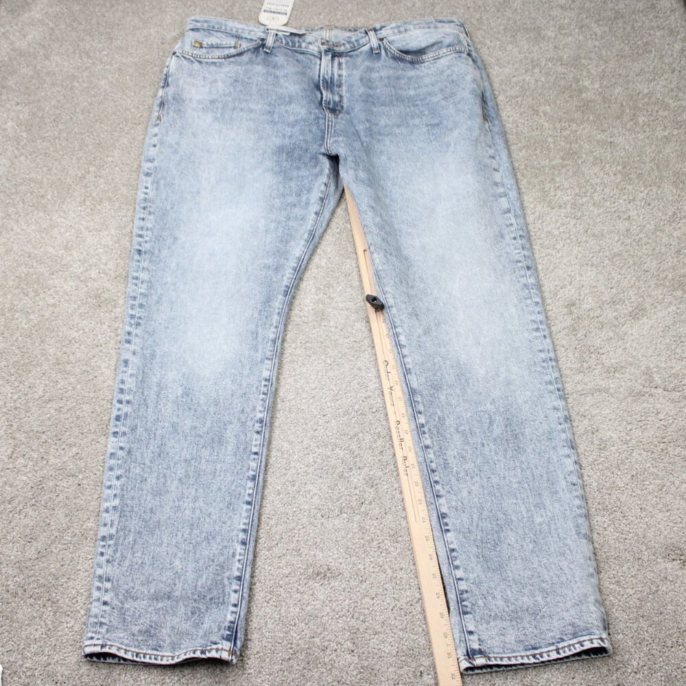 Ace Rivington Jeans NWT Mens 40x32 Blue Candiani Italian Denim Athletic Taper‎ - Picture 2 of 16